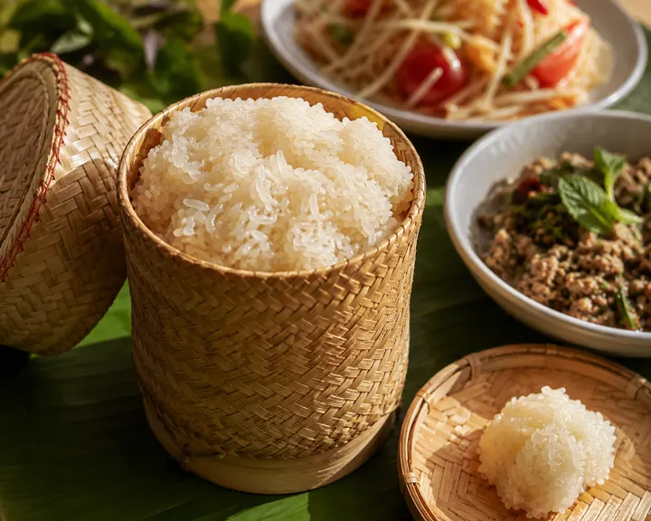 Photo de Khao niaw (riz gluant)
