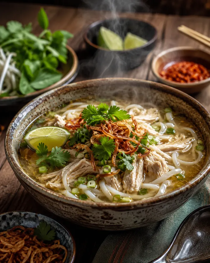Photo de Khao piak sen (soupe de nouilles)